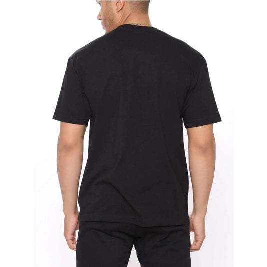 Men's Jesus Hebrew Name T-shirt-Black Gold Scripture Print, Comfortable Fit Short Sleeve Crew Neck, John 14:6 Christian Clothing Casual & Dinner, Casual Wearing T-shirt | Casual Style | Summer Clothing