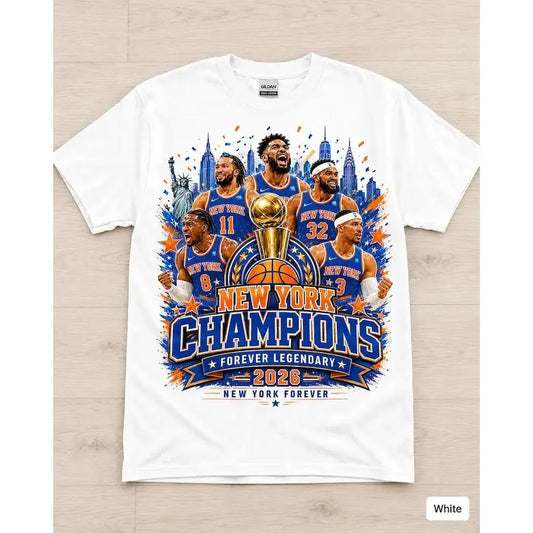 New York 2026 City Shirt, Blue Orange Glory Shirt, NYC Basketball Fan Gift