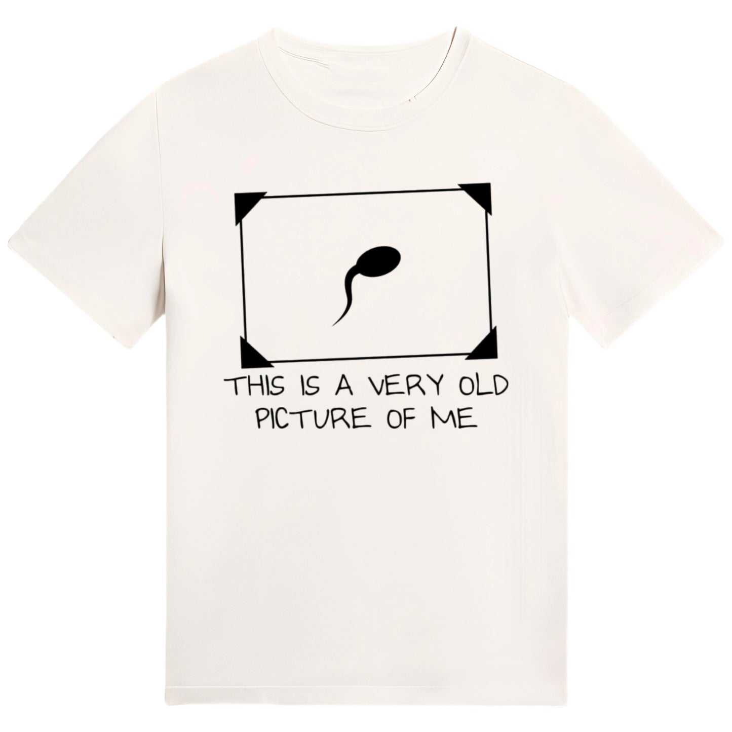 Funny Sperm Graphic Tee | ‘Very Old Picture of Me’ Casual T-Shirt | Trendy Unisex Streetwear