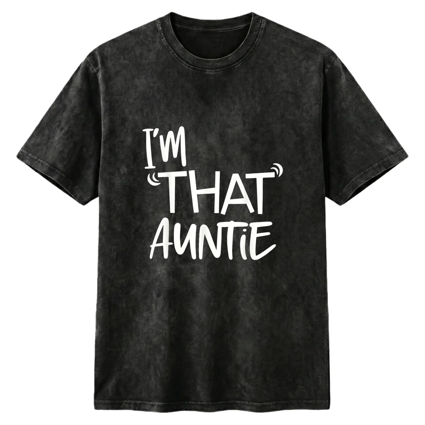 Cotton I'm That Auntie Funny Best Aunt Tee T-Shirt Women's Summer Plus Size Classic Soft Crew Neck Tee Tops