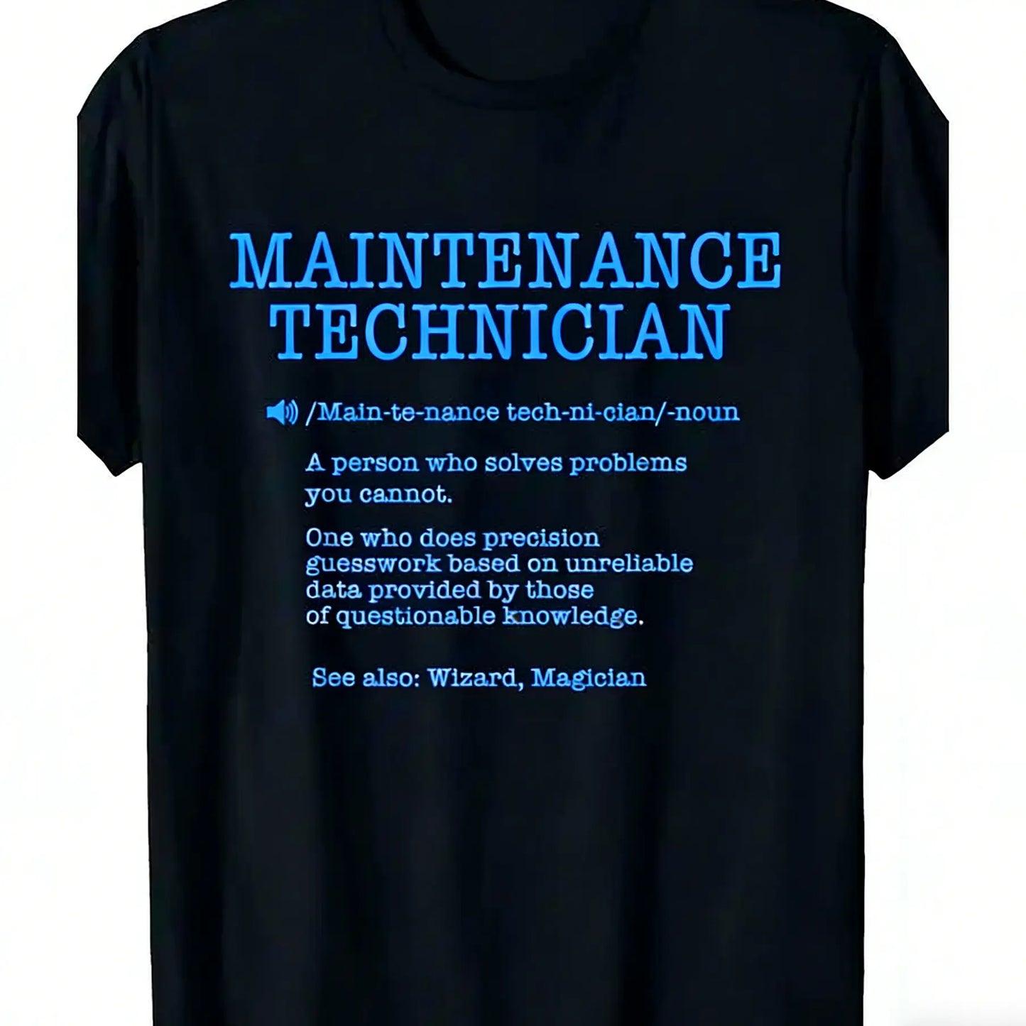 100%25 Cotton Maintenance Technician Repair Worker Handyman T-Shirt - Soft Breathable Casual Round Neck Tee with Handyman & Tools Graphic Print, Unisex for Men & Women, Machine Washable Workwear Gift Crewneck Menswear Tshirt