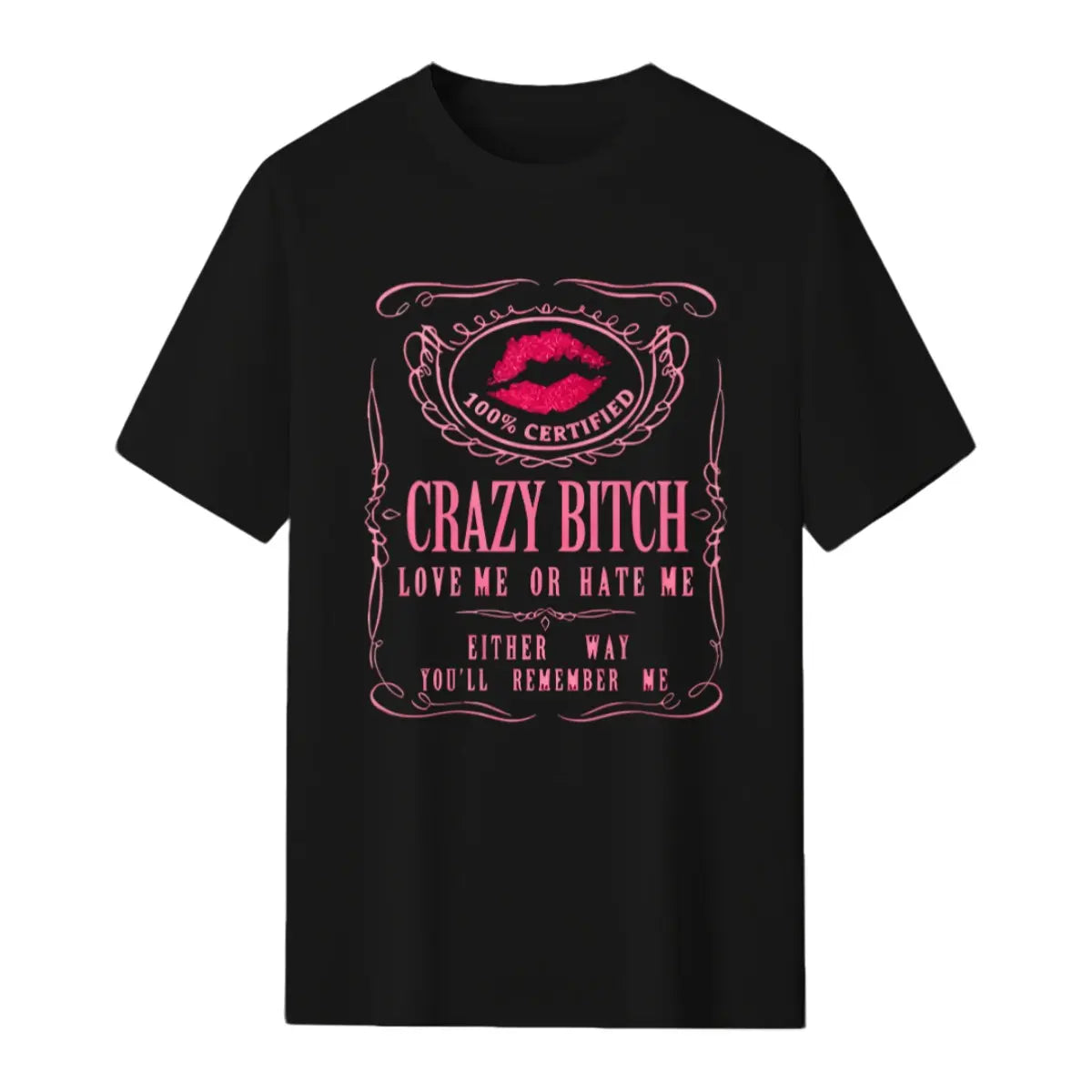 Women's Casual Cotton Short-Sleeve Graphic Tee, Humorous Bold Statement Design