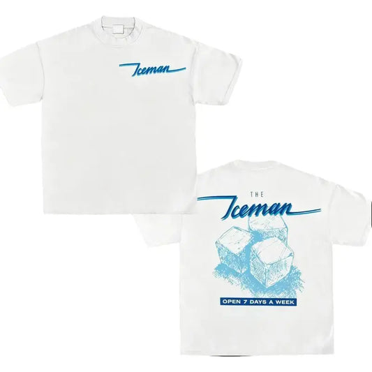 "Ice Man" Drake Retro 3.0 T-shirt, unisex rap shirt, rap T-shirt, music fan shirt, rapper merchandise gift, gift for him, gift for her, Y2K women's and men's patterned T-shirt top, round neck clothing