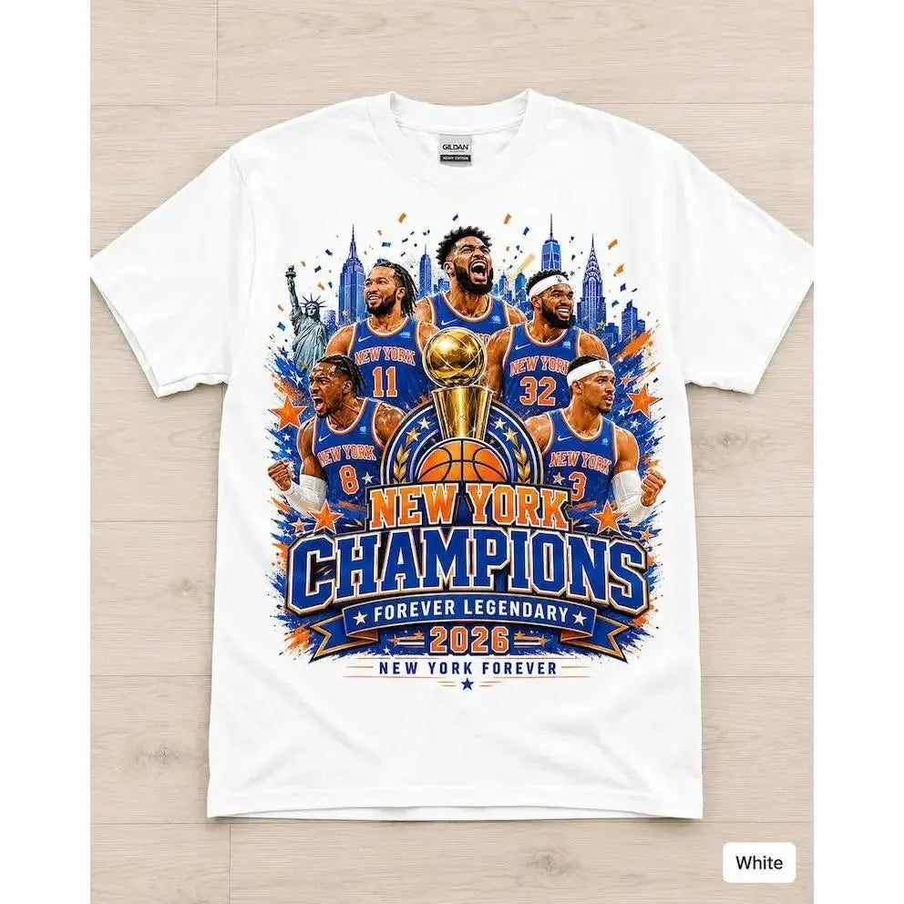 New York 2026 City Shirt, Blue Orange Glory Shirt, NYC Basketball Fan Gift
