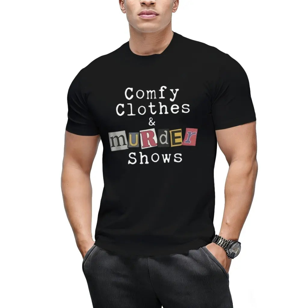 Women's Cotton Lightweight Short-Sleeve Graphic Top - Unique Crime Theme Round Neck Casual T-Shirt for Festivities, Outdoor Fun, Shortsleeve