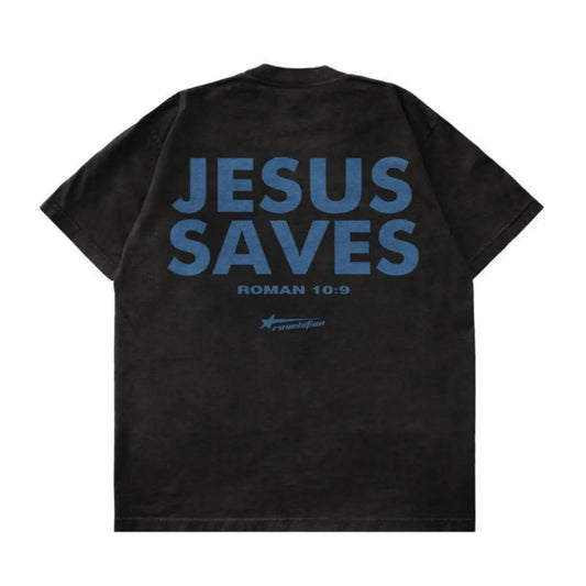 Romans 10:9 - JESUS SAVES Shirts, Menswear Graphic Christian Tee Shirts Designed For Both Men and Women, Gift for Women for Men, Casual Top Unisex