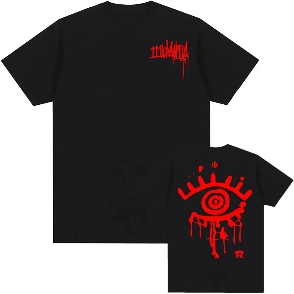 2025 Album 111XPANTIA Fuerza Regida Tshirt Grunge Hip Hop Unisex Streetwear Casual Short Sleeve Tee Organic Cotton Round Neck Universal Fit for Men Women Clothes