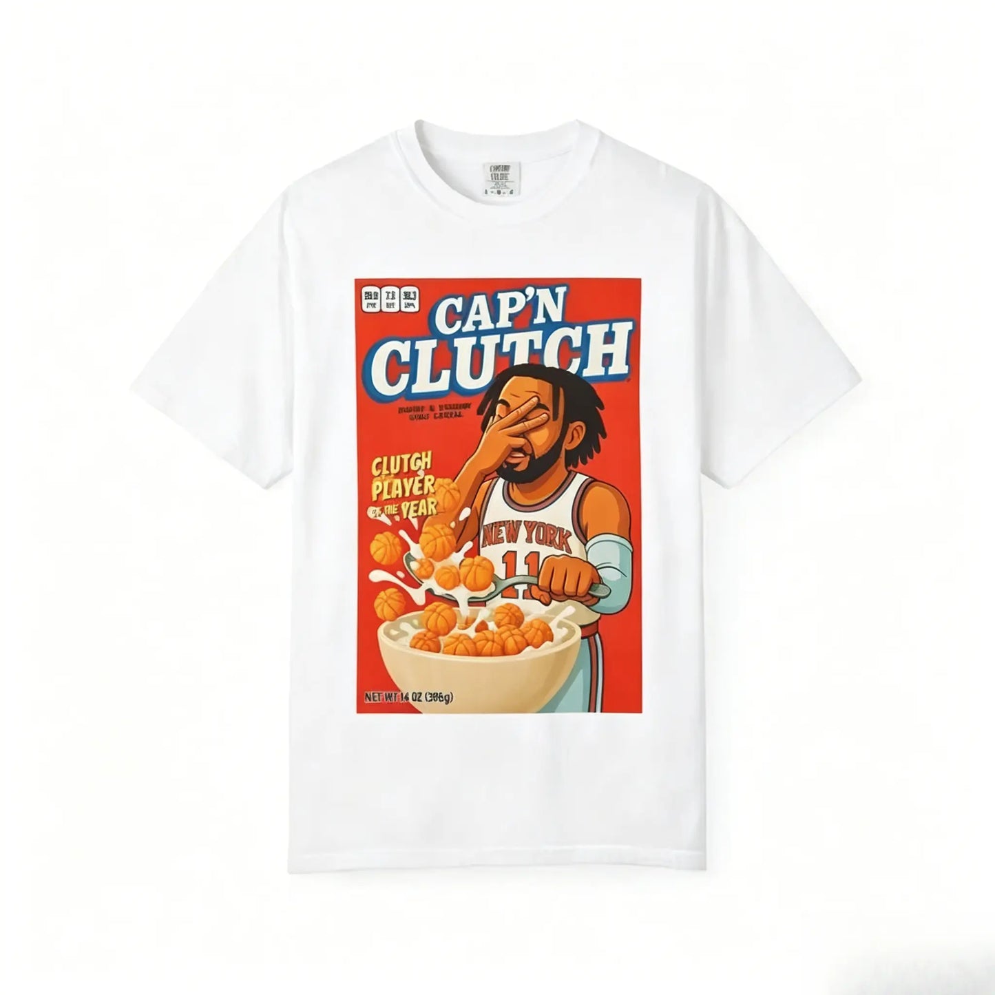 Captain Clutch Jalen Brunson Knicks T Shirt Adult - Print on front
