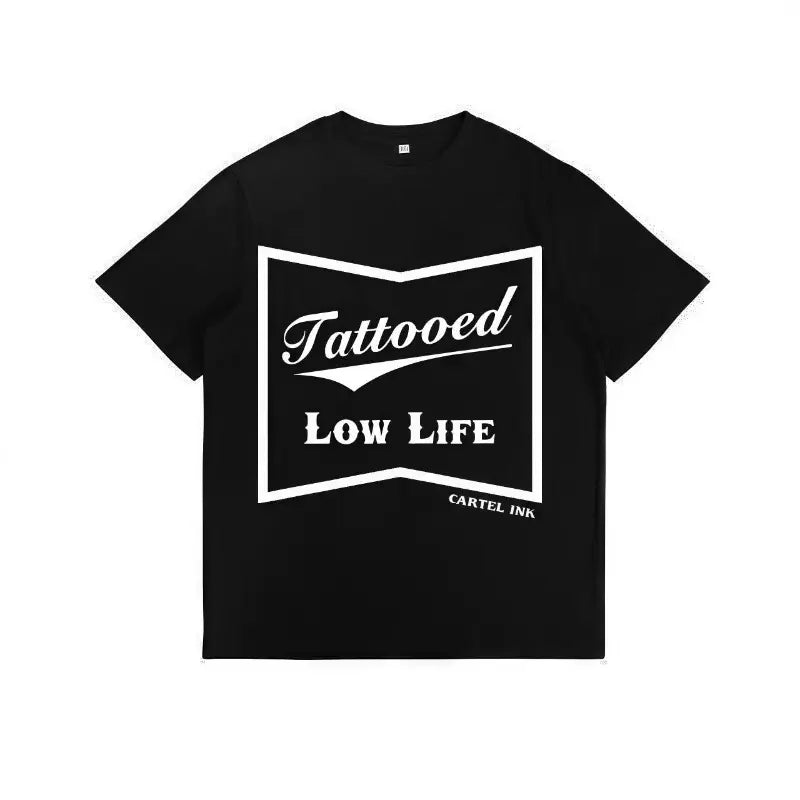 ink Tattooed Low Life Men's T-Shirt Top Cotton