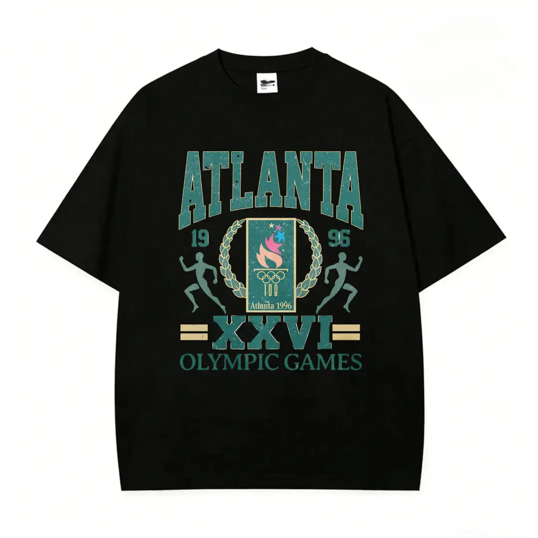 180g[100%25cotton]96 ATLANTA SUMMER GAMES CENTENNIAL VINTAGE VINTAGE UNISEX T-SHIRT