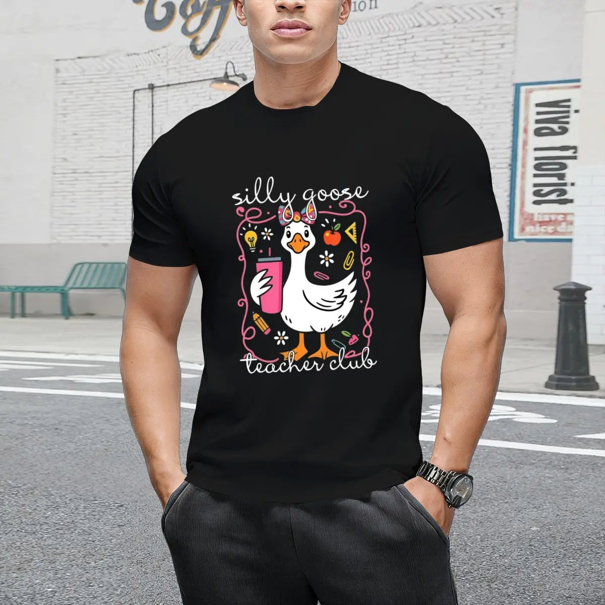 Goose Teacher Club Shirt, Funny Teacher Club T-Shirt, Cute Back To School Tee, Teacher Appreciation Gift, Funny Gift For Teacher funny shirts