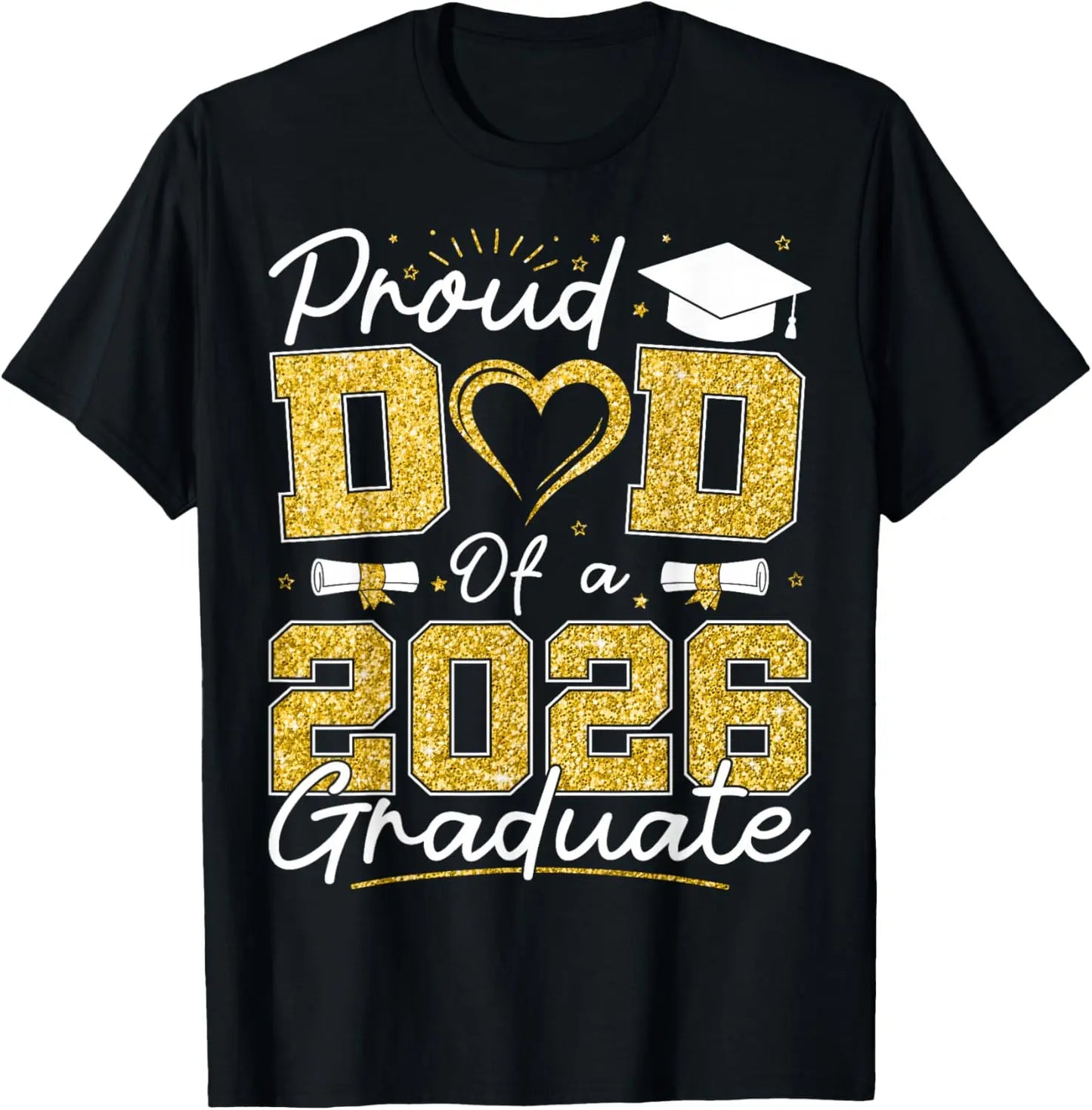 Proud Dad of 2026 Graduate Senior 2026 Grad Family T-Shirt
