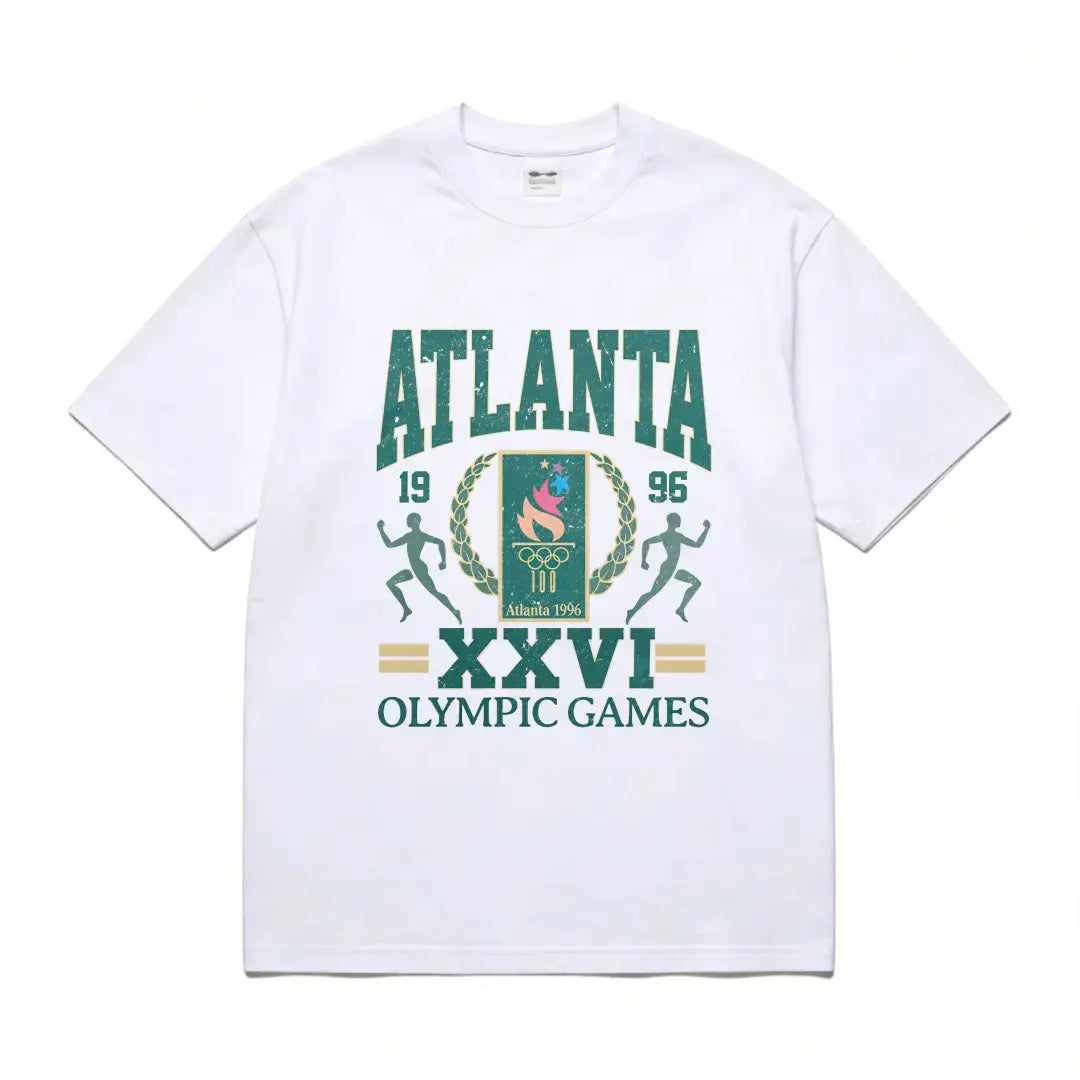 180g[100%25cotton]96 ATLANTA SUMMER GAMES CENTENNIAL VINTAGE VINTAGE UNISEX T-SHIRT