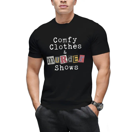 Women's Cotton Lightweight Short-Sleeve Graphic Top - Unique Crime Theme Round Neck Casual T-Shirt for Festivities, Outdoor Fun, Shortsleeve