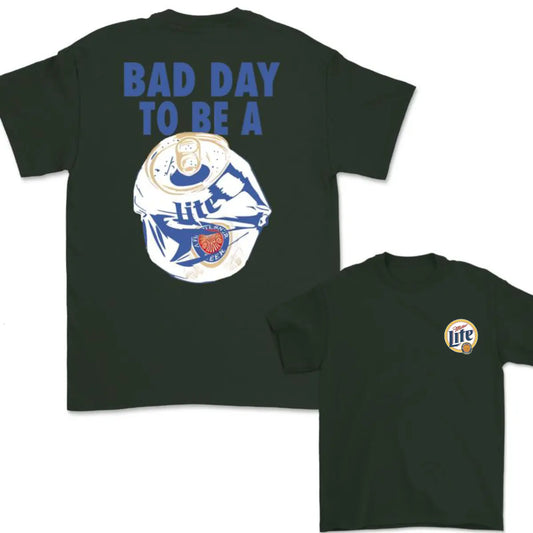 100%25 US Cotton Classic Fit Funny Beer Graphic T-Shirt, Bad Day To Be A Can Drinking Humor Tee, Soft Breathable Party Lifestyle American Fit - KitchenEra, Shortsleeve, Tshirt