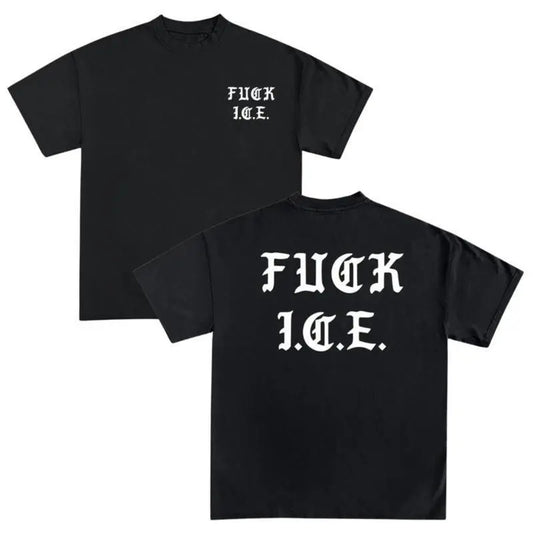 Old English T-Shirt, Funny Political Shirts, Pro Immigration Tshirt, Anti-ICE Shirt, Social Justice Shirt 100%25 Premium Cotton T-shirt
