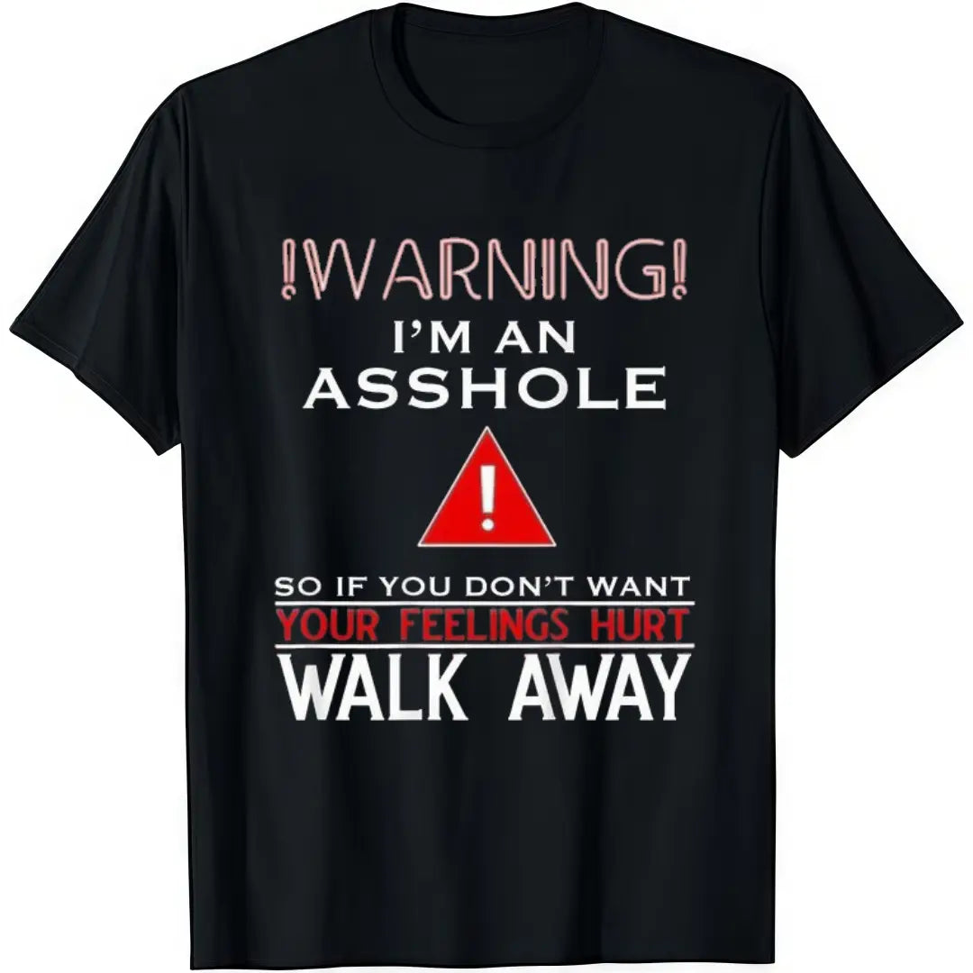 Anti Social Shirt Warning I'm An T-Shirt Adult Humor Soft Cotton Crew Neck Shortsleeve Casual Classic Graphic Tee for Men Comfortable Versatile Everyday Wear Black Menswear Tops