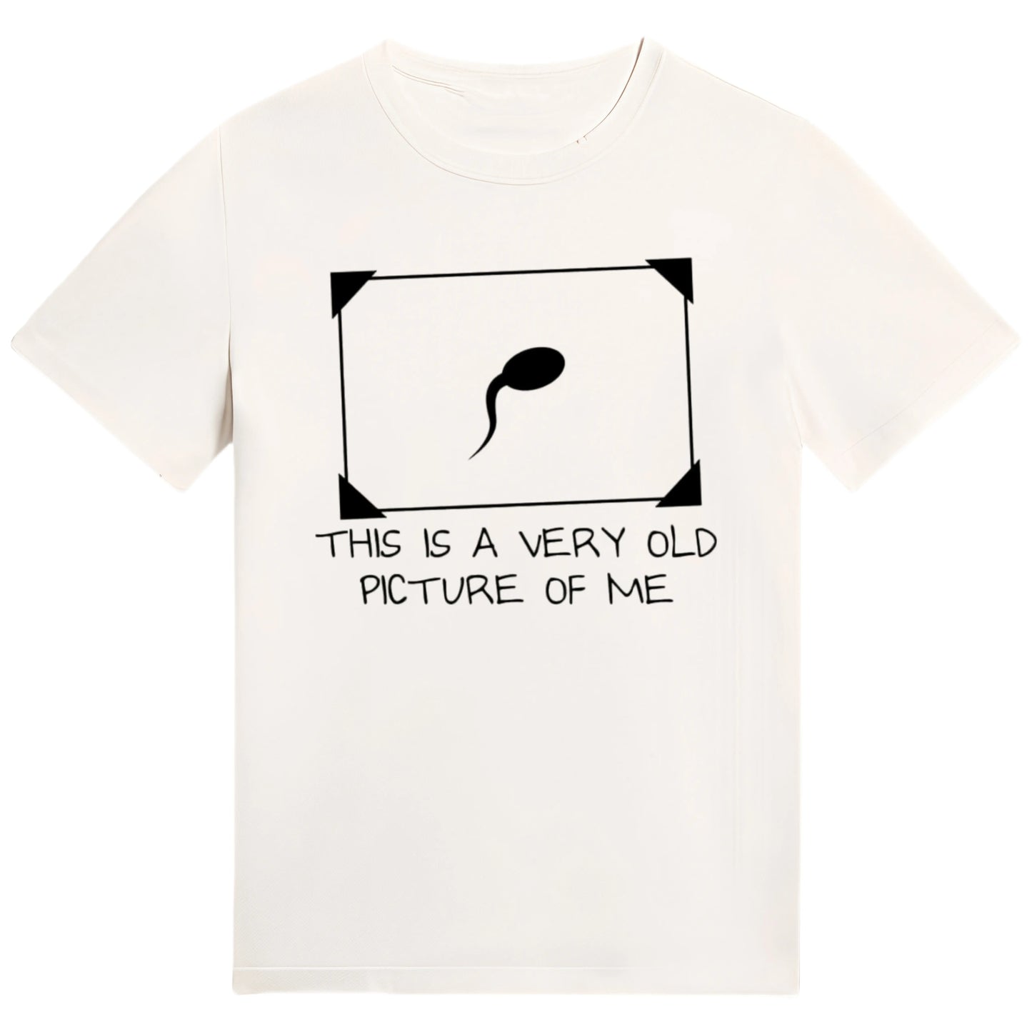 Funny Sperm Graphic Tee | ‘Very Old Picture of Me’ Casual T-Shirt | Trendy Unisex Streetwear