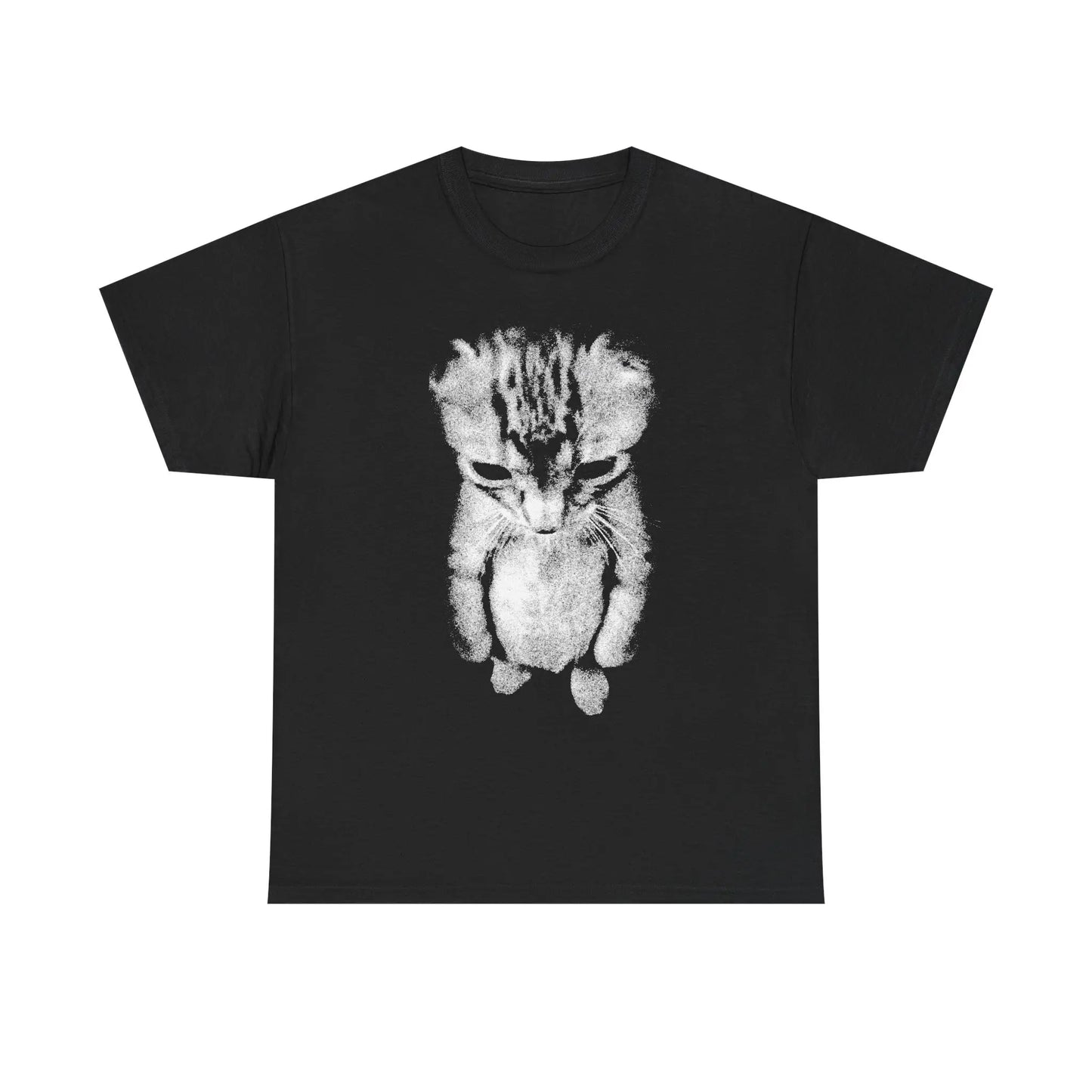 Sad Meme Cat Tshirt, 100%25 Cotton Unisex Short Sleeve Animal Gift, Funny Shirt