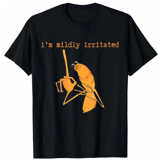 100%25 Premium Cotton graphic tees I'm Mildly Irritated Marcus The Worm Funny Marcus Robert T-Shirt