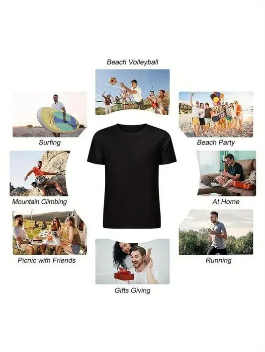 Funny, I'm Awake, Joke Sarcastic Family T-ShirtMen's and Women's Four Seasons Cotton Casual Round Neck Outdoor Personality Short-sleeved T-shirt, Men's Summer Clothes, Mens T Shirt, Slightly Elastic, 100%25 Cotton