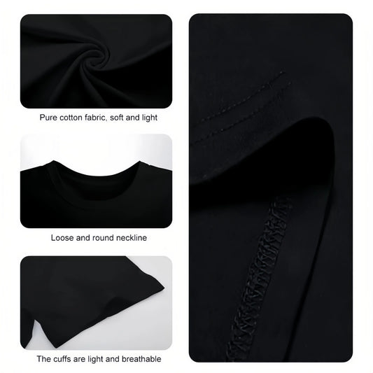 2026 Men  New Arrival Vintage Record Store Black Casual Crew Neck Tee Classic Fabric Menswear Shirt Soft Top Breathable Graphic Stylish