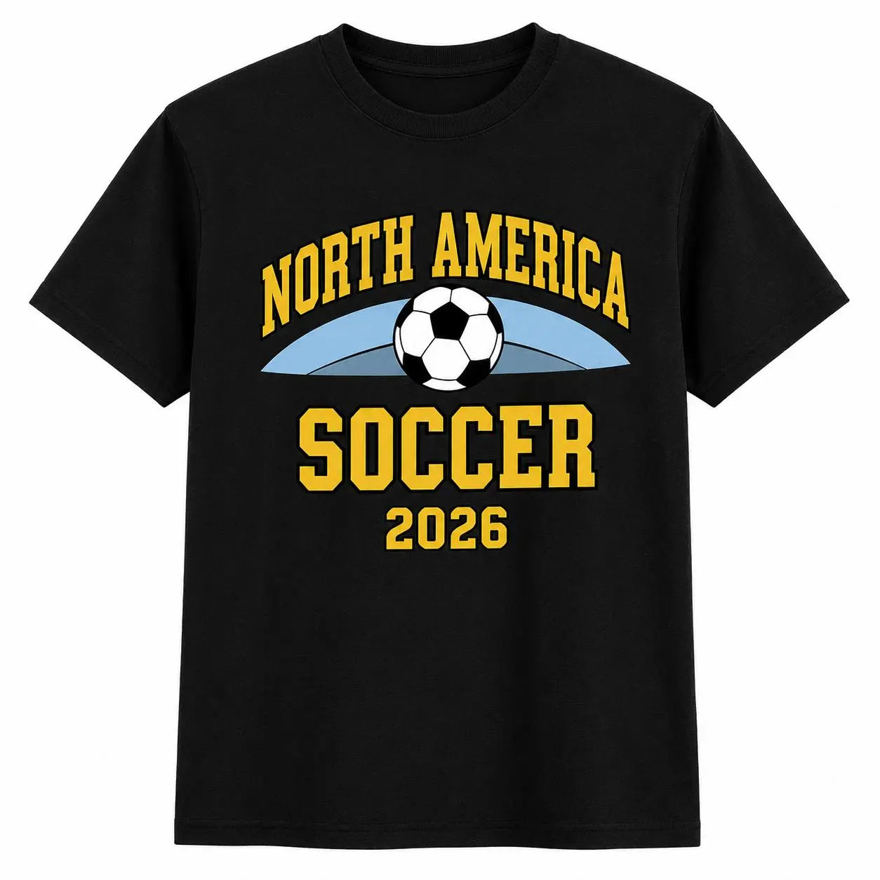 Men's Soccer Fan T-Shirt USA Canada Mexico Graphic Tee Game Day Stadium Party Shirt Short Sleeve Casual Football Match Season Sports Gift for Fans