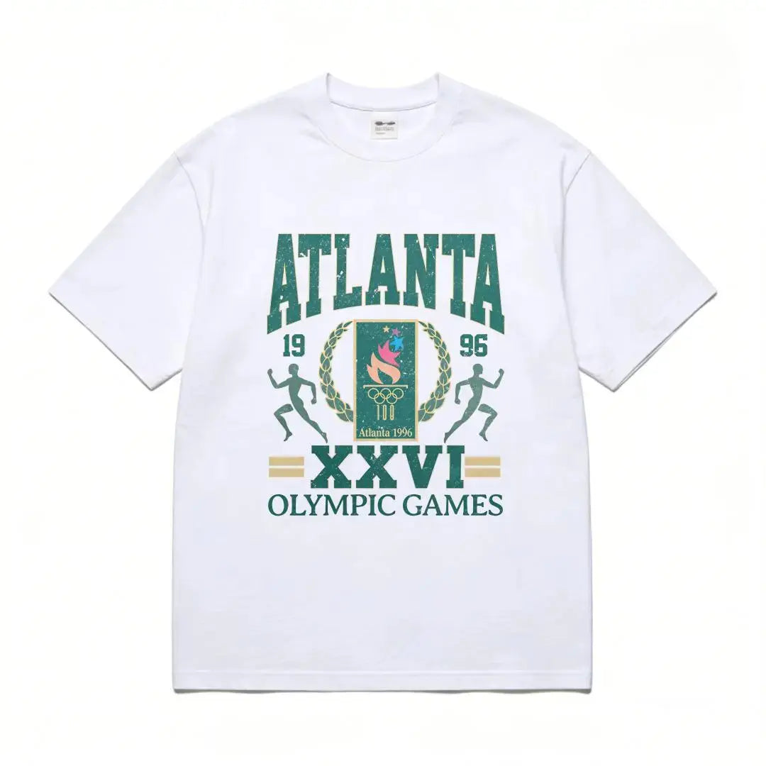 180g[100%25cotton]96 ATLANTA SUMMER GAMES CENTENNIAL VINTAGE VINTAGE UNISEX T-SHIRT