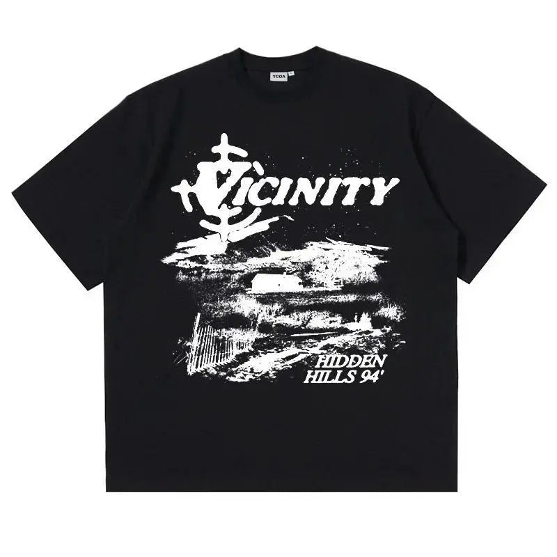 Men's T-Shirts Oversized Cotton Korean Fashion Graphic Y2k Tops Streetwear Short Sleeve Tees Harajuku Aesthetic Clothing