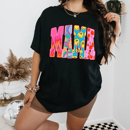 Vintage Fashion Mom Pattern T-Shirt Sweatshirt