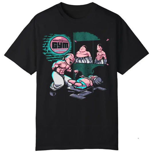 Dragon Ball Vintage Anime Shirt, Funny Majin Buu Gym Graphic T-Shirt