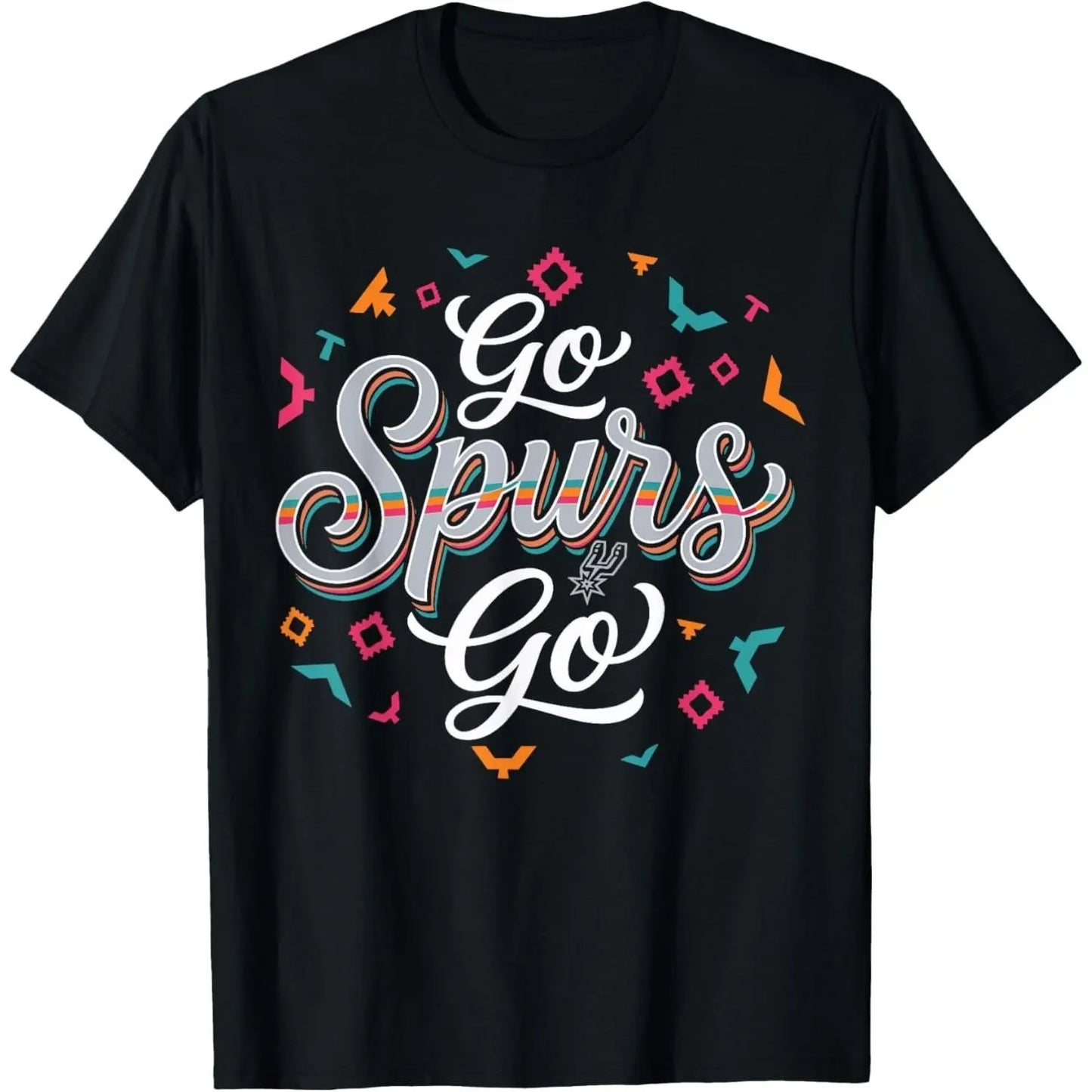 Go Spurs Go Basketball Season Game Day Basketball Fan T-Shirt