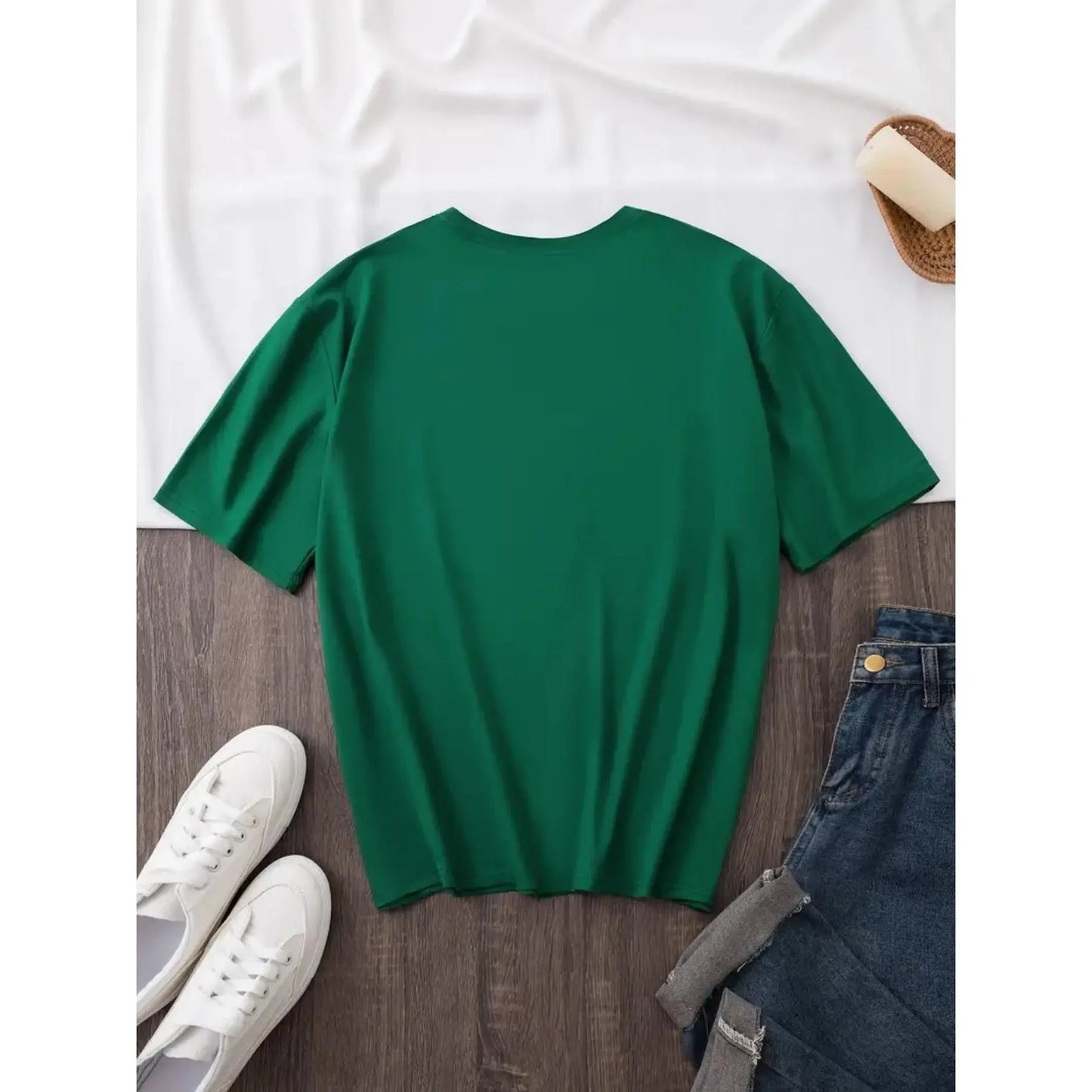 Universal Studios Cartoon Graphic 100%25 Crew Neck T-Shirt | Casual Multi-Color, Teal & Dark Green Text with White Outline, Tattoo-Friendly & Comfortable, Perfect for Festival Gifting