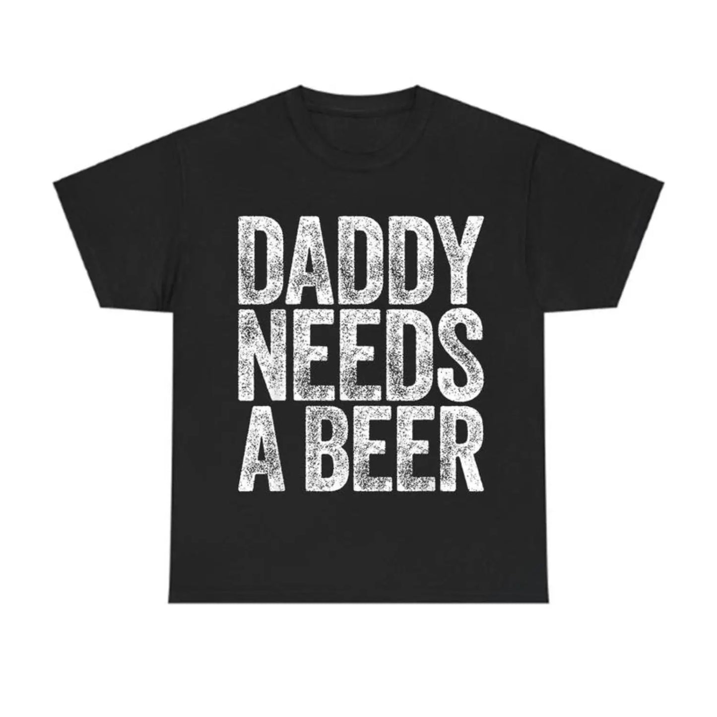 oversized tshirt women Daddy Needs A Beer T-Shirt, Funny Men's Drinking Graphic Tee, Casual Menswear Top Streetwear, Perfect for Father's Day and Beer Lovers