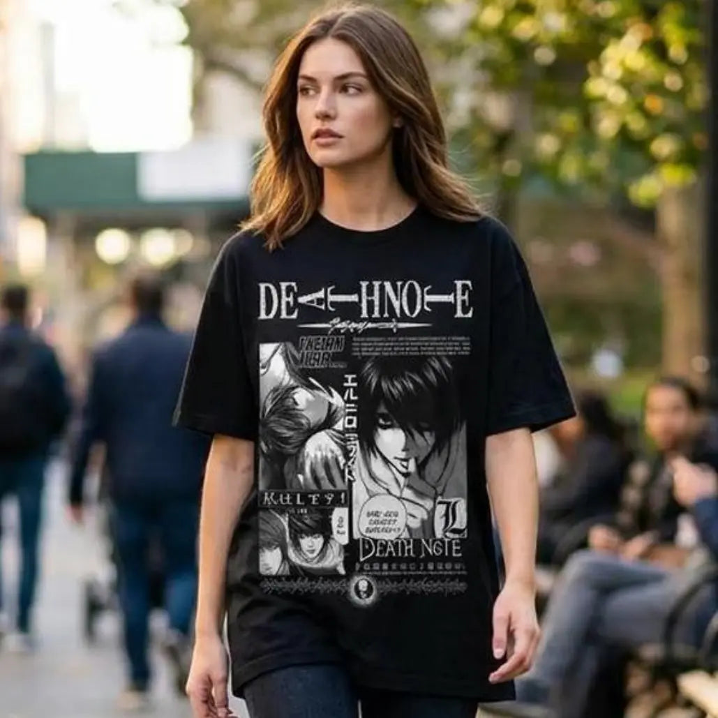 [100%25 Cotton] Summer Tee Summer Tee Anime Vintage Graphic Tee, Shinigami Eyes Tee, Death Note Shirt, Manga Anime Shirt, Unisex T-Shirt, Anime Clothing Top Menswear Womenswear Streetwear
