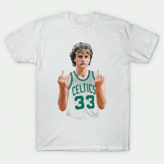 Larry Bird Retro 90s T-Shirt Black Shirt Men's Shirts Vintage Men's Clothing