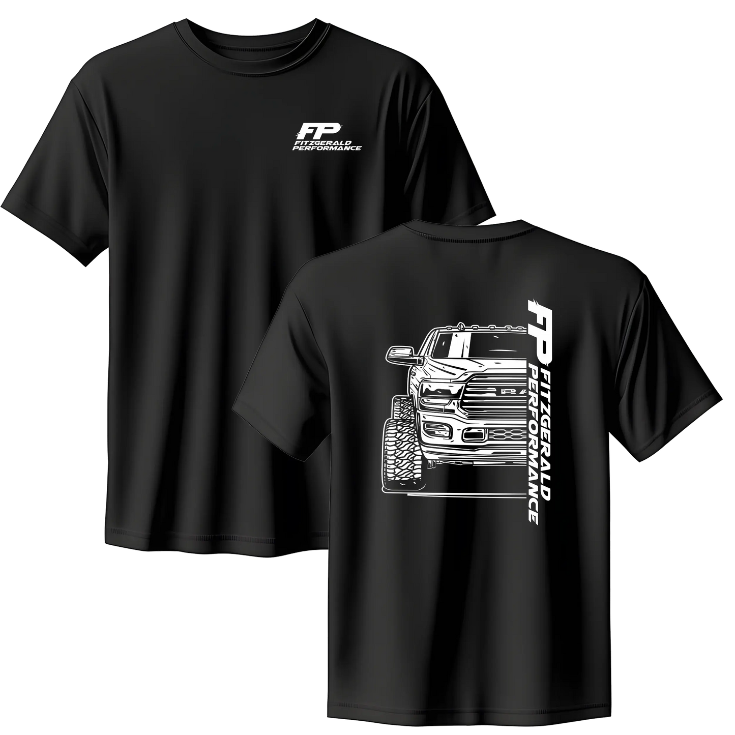 Truck Line Graphic Tee 100%25 cotton – Diesel Mechanic Inspired Top with Lifted Truck Design, Unisex Streetwear, Perfect Gift for Auto Enthusiasts