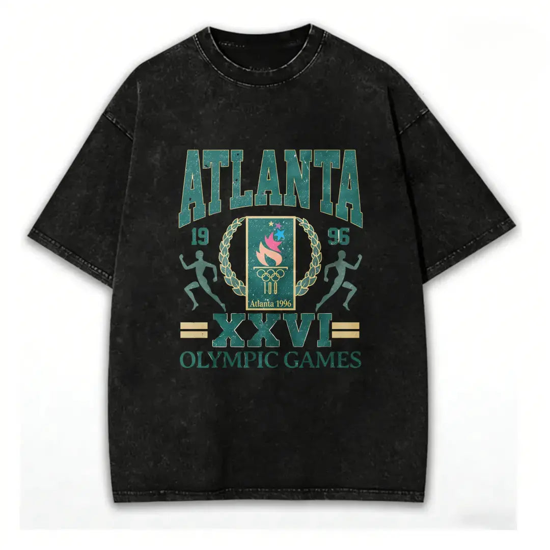 180g[100%25cotton]96 ATLANTA SUMMER GAMES CENTENNIAL VINTAGE VINTAGE UNISEX T-SHIRT