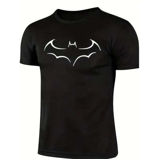 2026 New  Cotton Golf Gift T Shirt for Men Women Casual Loose Short Sleeve Bat Print Summer Fashion Large Size Black