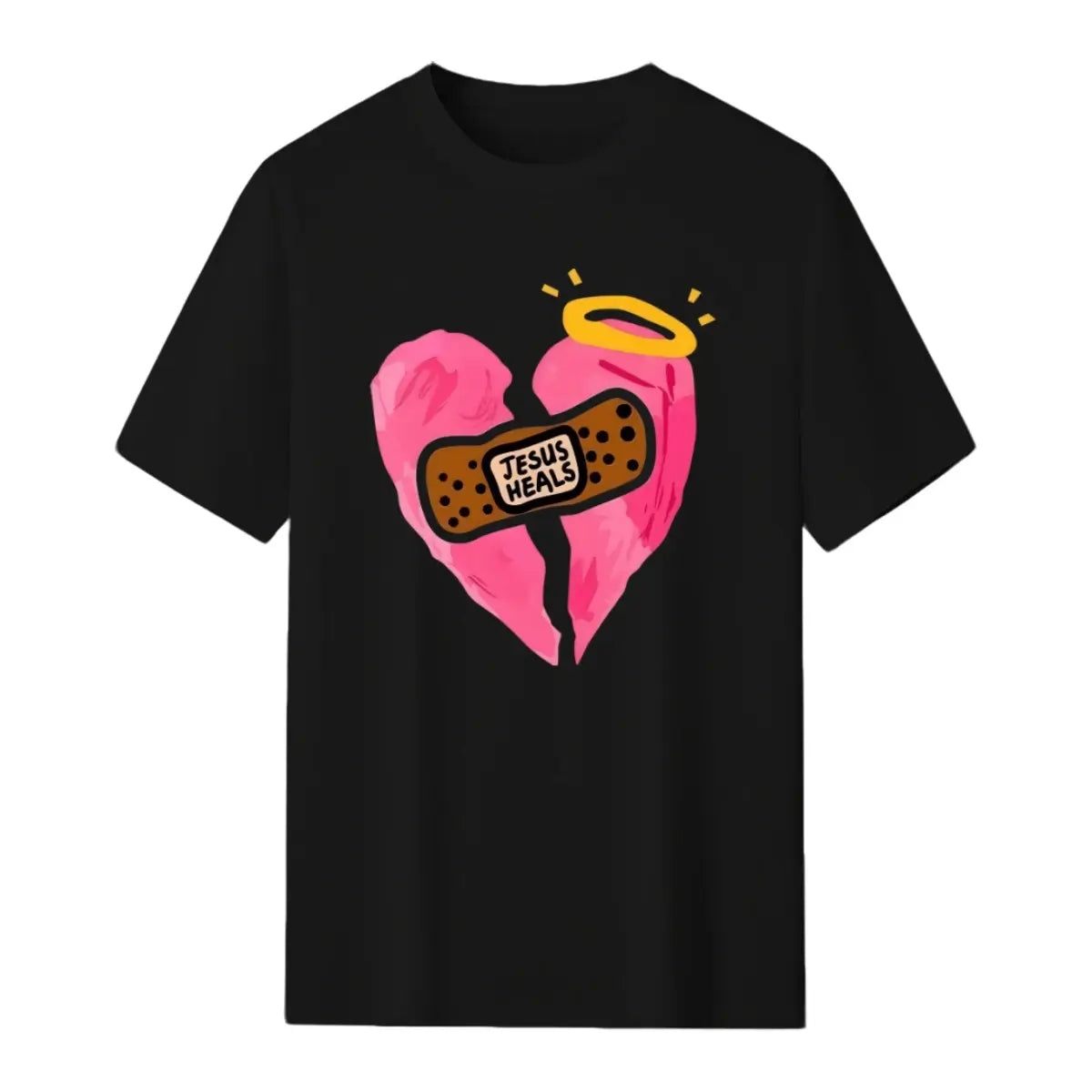 Jesus Heals Christian  Cotton T-Shirt good graphic tees